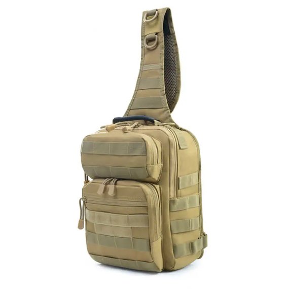 Тактическая сумка через плечо Smartex 3P Tactical 12 ST-102 khaki (ST159), Цвет: Хаки, изображение 2