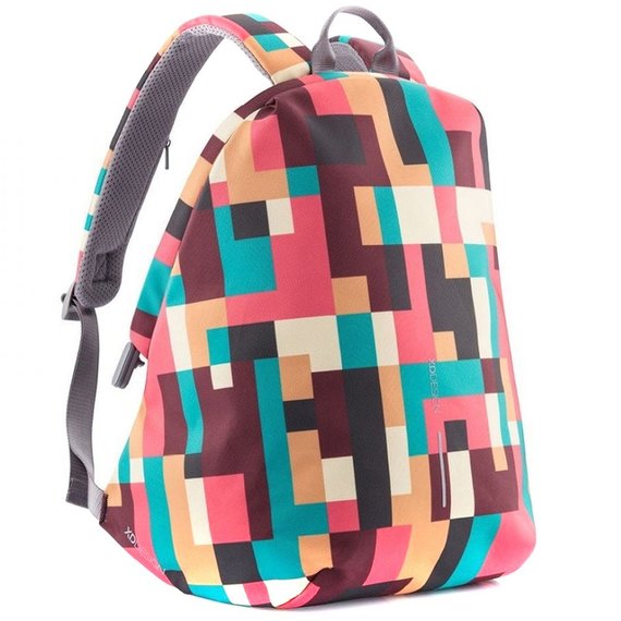 Рюкзак XD Design Bobby Soft Art Геометрия (P705.867), Цвет: Красный/Бирюзовый/Бежевый