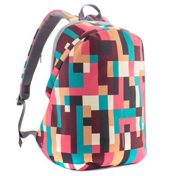 Рюкзак XD Design Bobby Soft Art Геометрия (P705.867), Цвет: Красный/Бирюзовый/Бежевый, изображение 2
