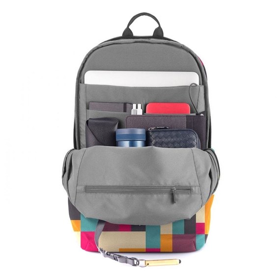 Рюкзак XD Design Bobby Soft Art Геометрия (P705.867), Цвет: Красный/Бирюзовый/Бежевый, изображение 6