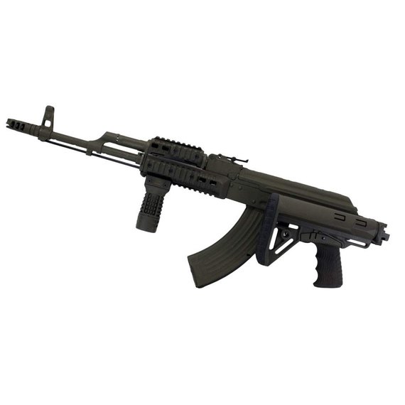 Складная труба приклада DLG Tactical для АК-47/74/АКМ черная (DLG-147), изображение 7