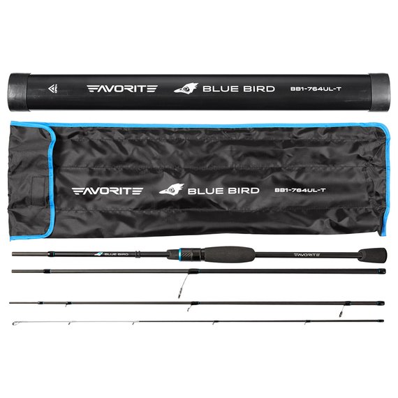 Спиннинг Favorite Blue Bird Compact BB1-764UL-T 2.30m 1-7g (1693.05.45), Длина, м : 2.30 м, изображение 5