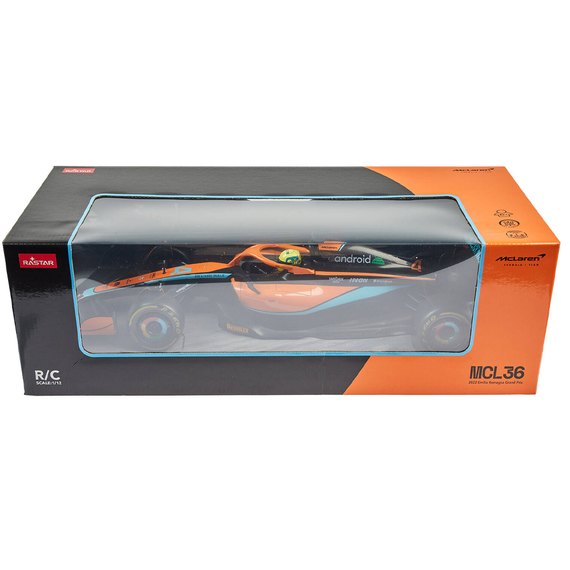Машинка Rastar McLaren F1 W11 MCL36 1:12 оранжевый (99860 orange), изображение 9