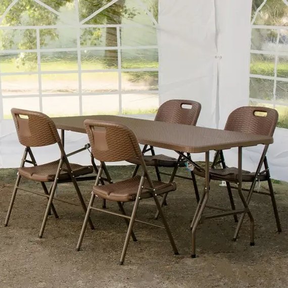 Стул складной Time Eco TE-1813 коричневый (4820211100216BROWN), Цвет : Коричневый, изображение 3