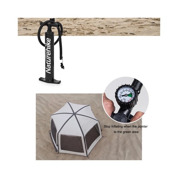 Тент для кемпинга Naturehike Hexagon Inflatable NH20TM002 (6927595746578), изображение 5