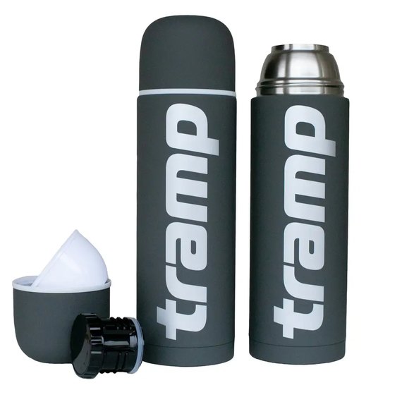 Термос Tramp Soft Touch 1.0 л серый UTRC-109-grey, изображение 4