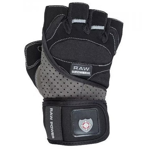 Перчатки для зала Power System Raw Power PS-2850 Black L (PS-2850_L_Black-Grey), Размер: L, Цвет: Чёрный/Серый, изображение 2