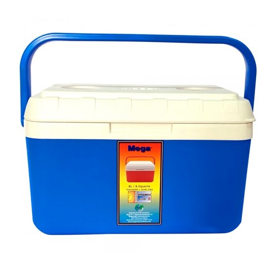 Термобокс Mega 8 л синий (0717040325795BLUE)