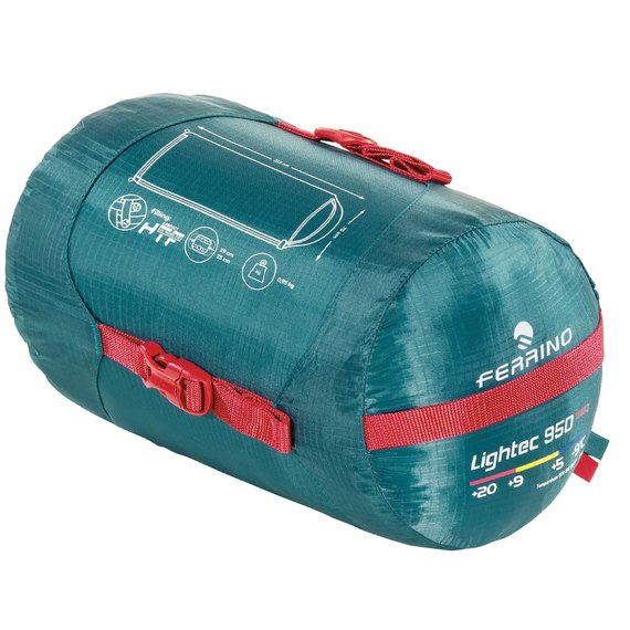 Спальный мешок Ferrino Lightec 950 SSQ/+5°C Green Left (86652NVVS) 929815, изображение 2