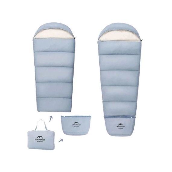 Спальний мішок Naturehike С300 NH21MSD01 дитячий синій (6927595774649), зображення 2