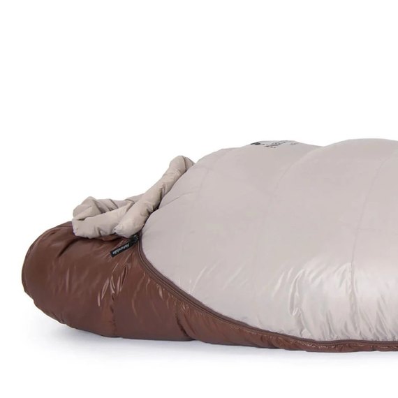 Спальный мешок Naturehike Snowbird NH20YD001 с натуральным пухом, L, коричневый (6927595761304), Вес, г: 1280, изображение 5