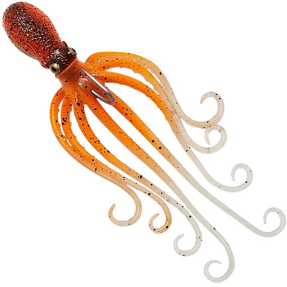 Силікон Savage Gear 3D Octopus 150mm 70.0g UV Orange Glow (поштучно) 63886, Колір: UV Orange/Glow