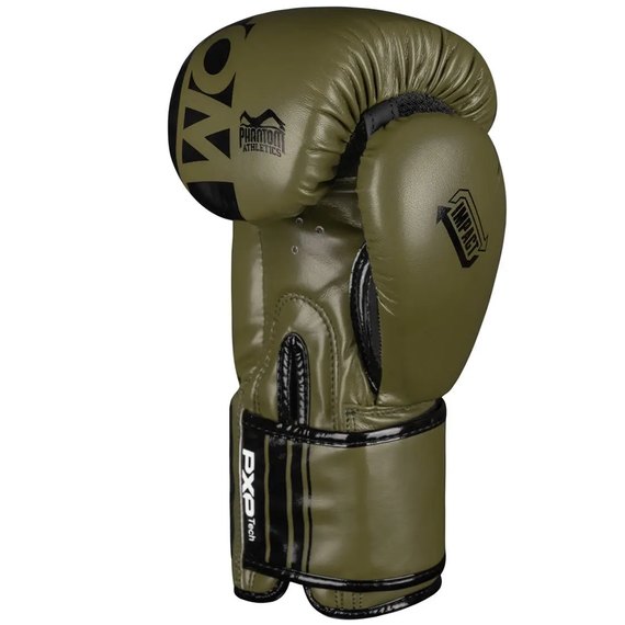 Боксерские перчатки Phantom APEX Army Green 12 унций (PHBG2400-12), Вес: 12 унций, Цвет: Зелёный, изображение 3
