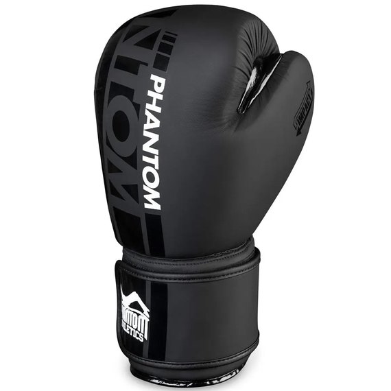 Боксерские перчатки Phantom APEX Black 14 унций (PHBG2025-14), Вес: 14 унций, Цвет: Чёрный, изображение 2