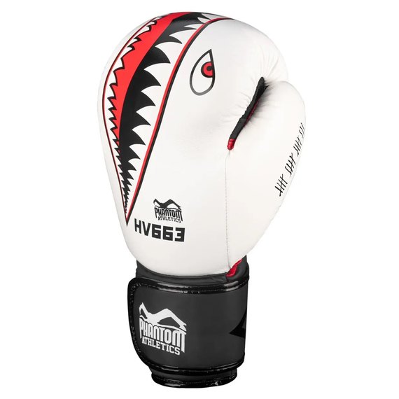 Боксерские перчатки Phantom Fight Squad WEISS White 10 унций (PHBG2218-10), Вес: 10 унций, изображение 2