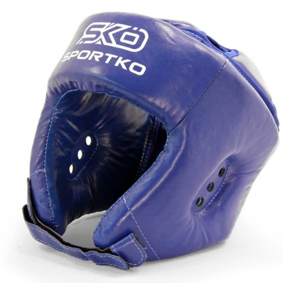 Боксерський шолом Sportko XL синій ОК2, Розмір: XL, Колір: Синій