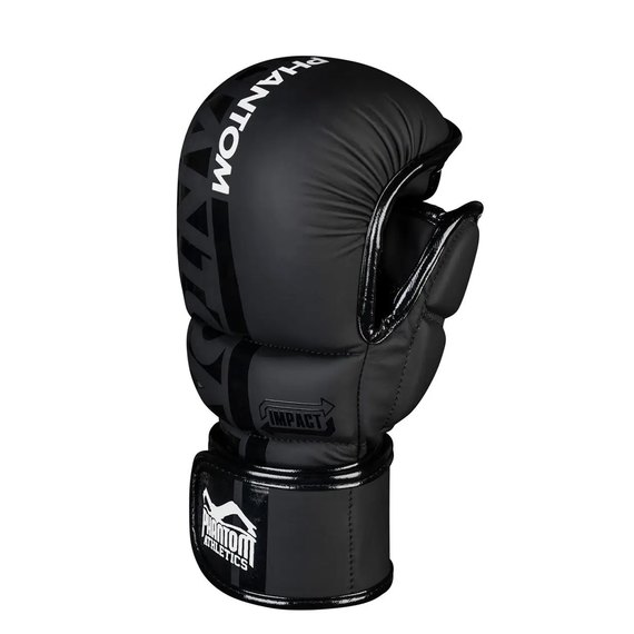 Рукавички для ММА Phantom APEX Sparring Black L/XL (PHMMAG2021-LXL), Розмір: L/XL, Колір: Чорний, зображення 2