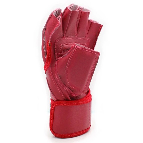 Перчатки с открытыми пальцами Sportko красные XL Перч ПД4, Размер: XL, Цвет: Красный, изображение 2