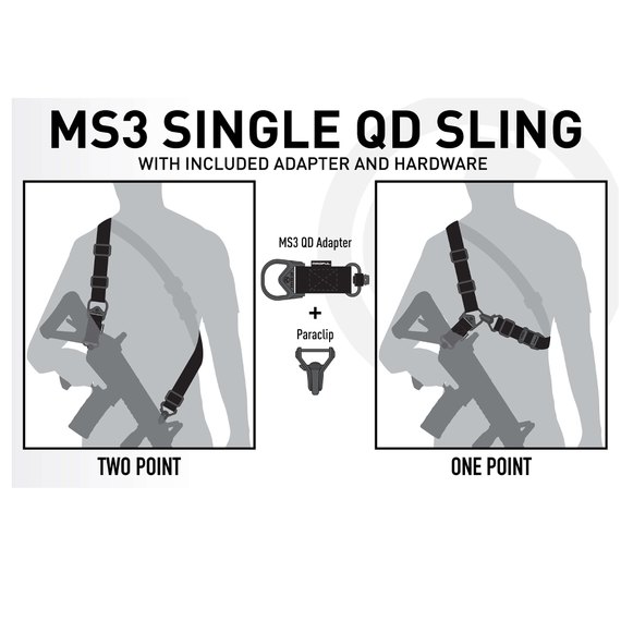 Ремень оружейный Magpul MS3 Single QD GEN 2 (MAG515-BLK), изображение 6