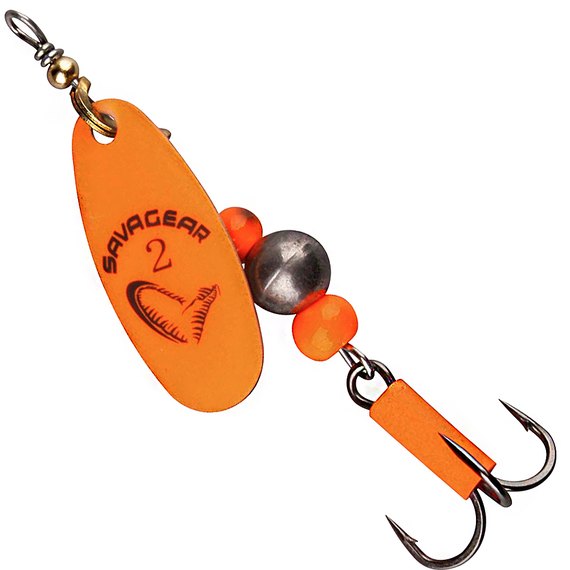 Блесна Savage Gear Caviar Spinner #3 9.5g 06-Fluo Orange (42312), Цвет: Fluo Orange