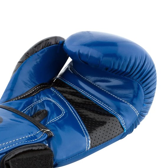 Боксерські рукавички PowerPlay 3017 Сині карбон 14 ун (PP_3017_14oz_Blue), Вага: 14 унцій, зображення 3