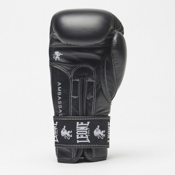 Боксерські рукавички Leone Ambassador Black 10 ун. (3348_500190), Вага: 10 унцій, Колір: Чорний, зображення 4