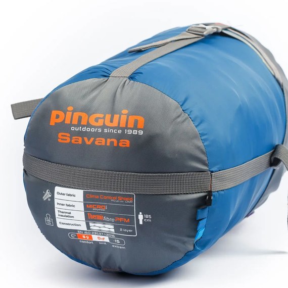 Спальний мішок Pinguin Savana (5/0°C), 185 см - Left Zip, Blue (PNG 236156), Сторона застібки: Ліва, зображення 8