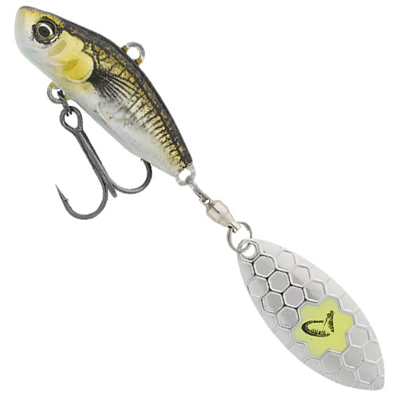 Тейл-спиннер Savage Gear 3D Sticklebait Tailspin 80mm 18.0g Green Silver Ayu (76818), Цвет: Green Silver Ayu