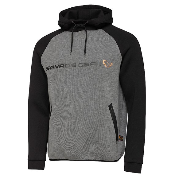 Реглан Savage Gear Tec-Foam Hoodie XL dark grey melange (76696), Размер : XL