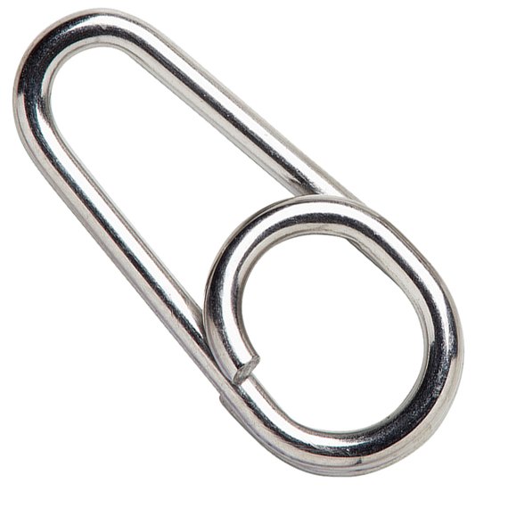 Застежка Savage Gear Custom Salt Splitring Snaps L (15 шт/уп) 77332, Разрывная нагрузка, кг : 43 кг