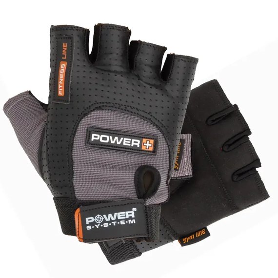 Перчатки для зала Power System PS-2500 Black/Grey L (PS-2500_L_Black-grey), Размер: L, Цвет: Чёрный/Серый, изображение 2