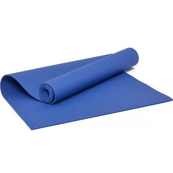 Килимок для йоги та фітнесу Power System PS-4014 PVC Fitness-Yoga Mat 173x61x0,6см синій (PS-4014_Blue), Колір: Синій, зображення 3