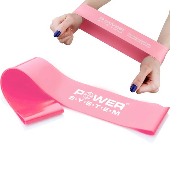 Фітнес-резинка Power System Flex Loop Light Pink 12 кг (PS_4061_Pink), Навантаження: 12 кг
