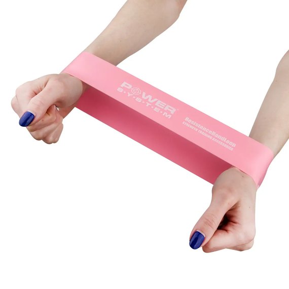 Фітнес-резинка Power System Flex Loop Light Pink 12 кг (PS_4061_Pink), Навантаження: 12 кг, зображення 3