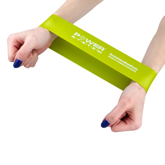 Фітнес-резинка Power System Flex Loop Medium Green 18 кг (PS_4062_Green), Навантаження: 18 кг, зображення 3
