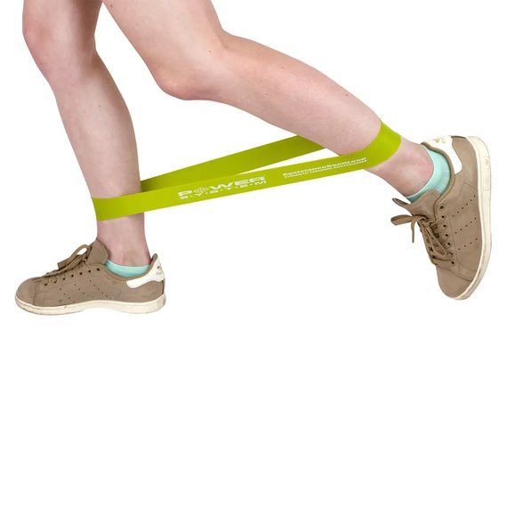 Фітнес-резинка Power System Flex Loop Medium Green 18 кг (PS_4062_Green), Навантаження: 18 кг, зображення 4