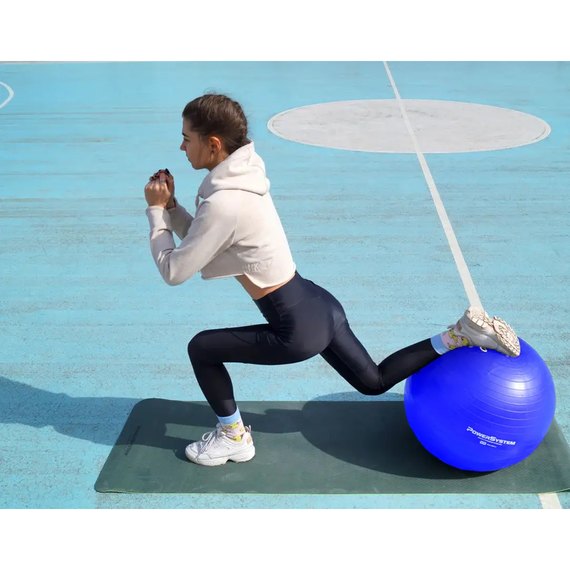 Мяч для фитнеса (фитбол) Power System PS-4013 Ø75 cm PRO Gymball Blue (PS-4013_75cm_Blue), Цвет : Синий, изображение 2
