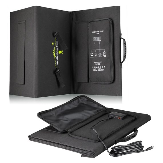 Портативное зарядное устройство - солнечная панель Bresser Mobile Solar Charger 120 Watt USB DC (3810070) 930152, изображение 2