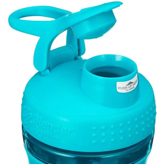 Шейкер спортивный BlenderBottle SportMixer Flip 20oz/590ml Teal (SM 20oz Teal), Цвет: Teal, изображение 3