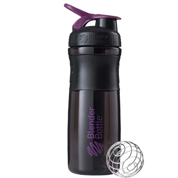 Шейкер спортивний BlenderBottle SportMixer Flip 28oz/820ml Black/Plum (SM 28oz Black/Plum), Колір: Black/Plum