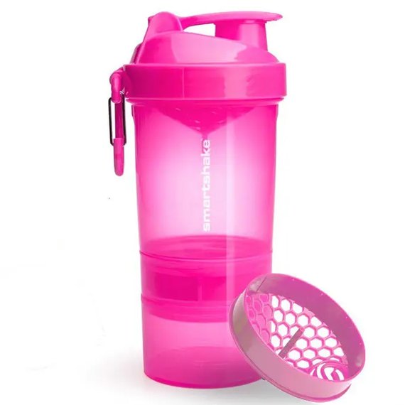 Шейкер спортивный SmartShake Original2GO 600ml Neon Pink (10560502), Цвет: Neon Pink, изображение 2