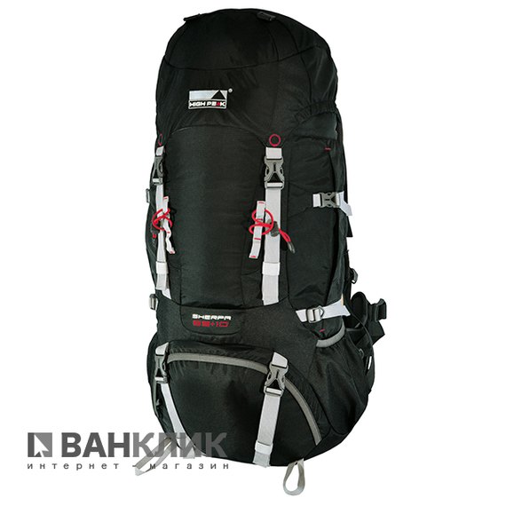 Рюкзак High Peak Sherpa 55+10 (Black)