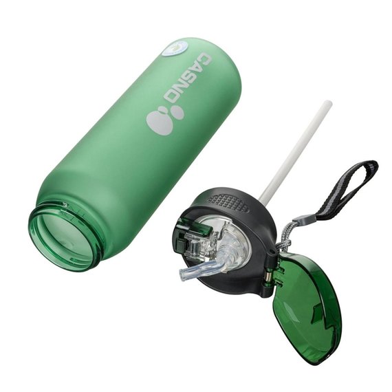 Бутылка для воды Casno 600 мл KXN-1196 Зеленая с соломинкой (KXN-1196_Green), Цвет: Green, изображение 2
