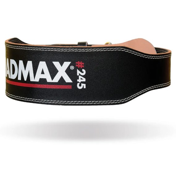 Пояс для тяжелой атлетики MadMax MFB-245 Full leather кожаный Black M (MFB-245_M), Размер: M