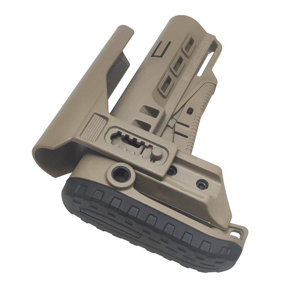 Приклад DLG TBS Tactical PCP Mil-Spec с регулируемой щекой, tan (DLG-087/052), Цвет : Песочный, изображение 5