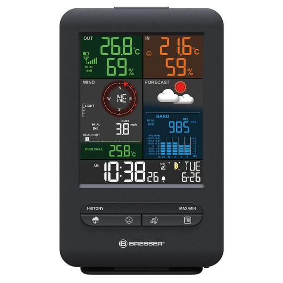 Метеостанція Bresser Weather Center 5-in-1 Beaufort (7002525) 930212, зображення 3