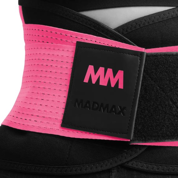 Пояс компрессионный MadMax MFA-277 Slimming belt Black/neon pink M (MFA-277-PNK_M), Размер: M, Цвет: Розовый, изображение 2