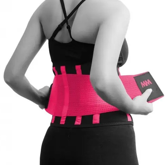 Пояс компрессионный MadMax MFA-277 Slimming belt Black/neon pink S (MFA-277-PNK_S), Размер: S, Цвет: Розовый