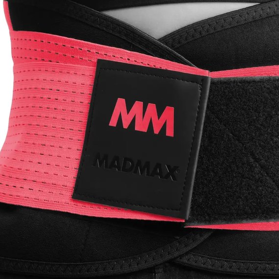 Пояс компрессионный MadMax MFA-277 Slimming belt Black/rubine red S (MFA-277-RED_S), Размер: S, Цвет: Красный, изображение 2