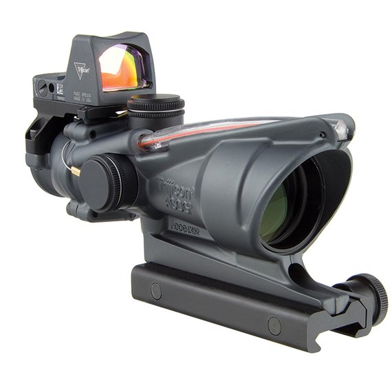 Комплект Trijicon прицел оптический ACOG 4x32 BAC и прицел коллиматорный RMR 3.25 МОА Gray (TA31-D-100568), изображение 2